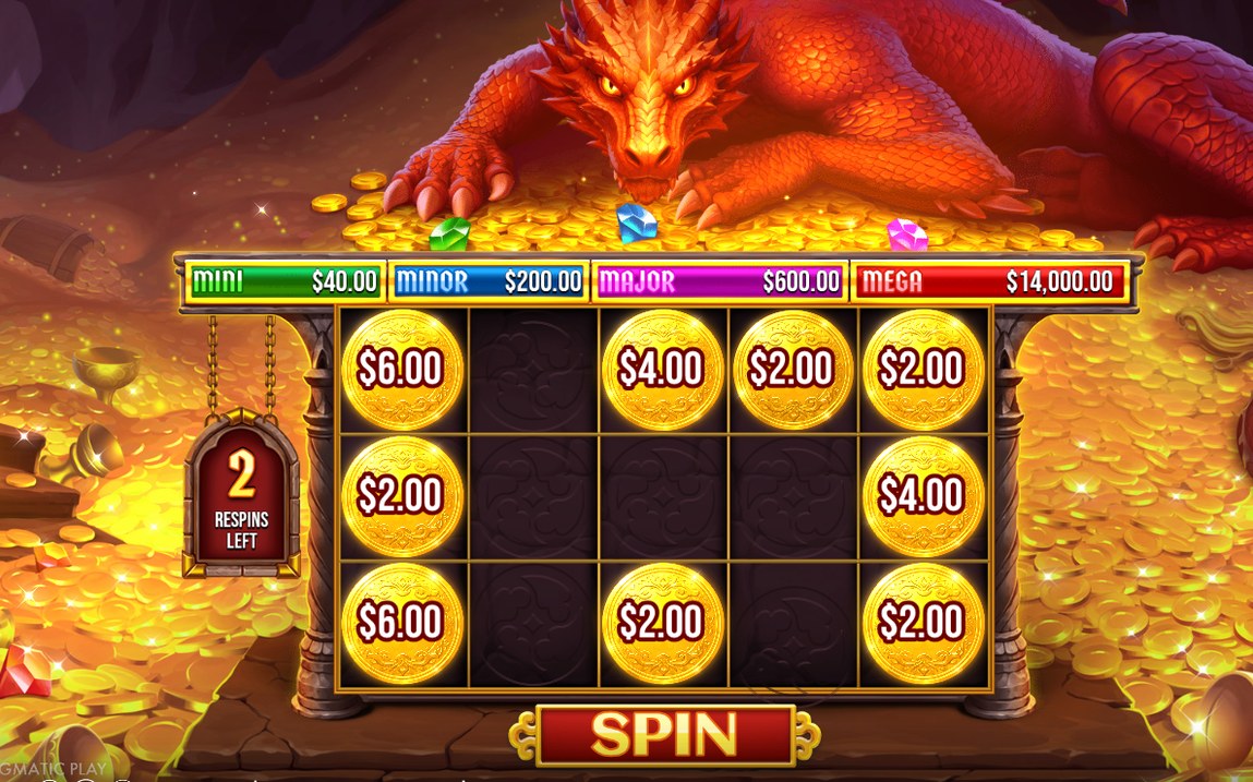 Respin Bonus with MONEY symbols on the grid